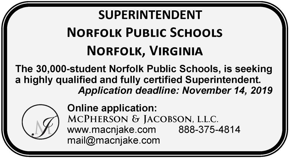 SUPERINTENDENT SEARCH OPPORTUNITY 